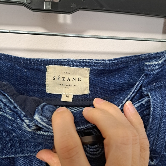 Sezane Rome New Shorts Deep Blue 36 NWOT - Picture 7 of 11